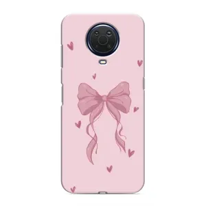 Чохол банти для Nokia G20 (Бант на рожевому)