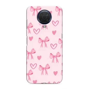 Чохол банти для Nokia G20 (Бантики і сердечки)