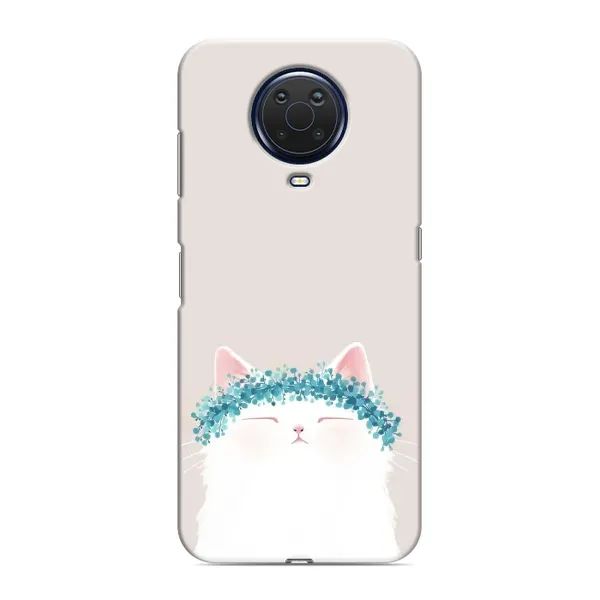 Чехол с рисунком «Белый котик» для Nokia G20 Чехол с рисунком «Белый котик» для Nokia G20