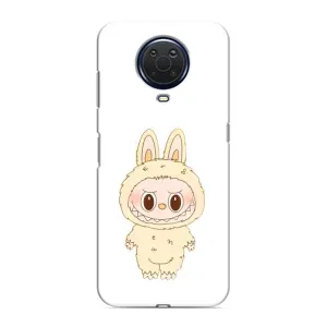 Чехол с принтом Лабубу для Nokia G20 (Бежевый Лабубу)