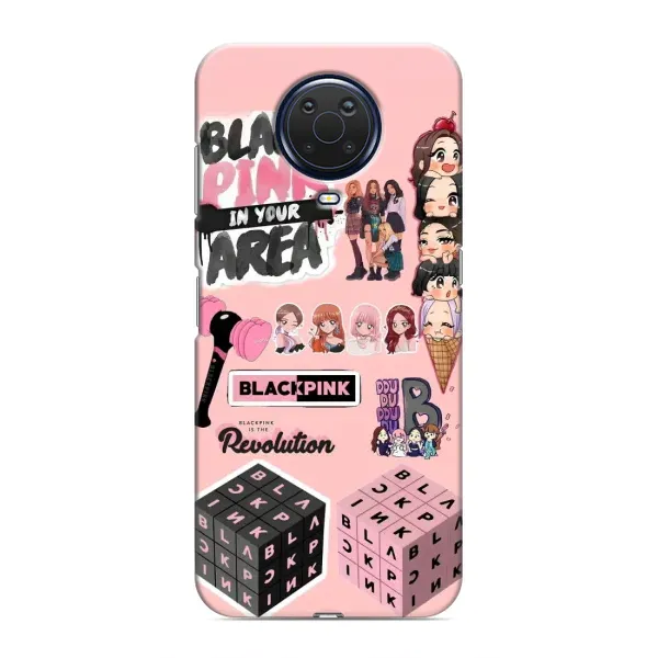 Чехол с рисунком «BLACK PINK коллаж» для Nokia G20 Чехол с рисунком «BLACK PINK коллаж» для Nokia G20