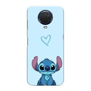 Чехол с рисунком Стич для Nokia G20 (Голубой Стич)