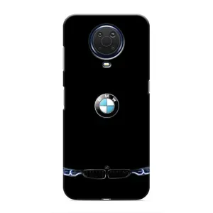 Силиконовый бампер с картинкой машины на Nokia G20 (Черный BMW)