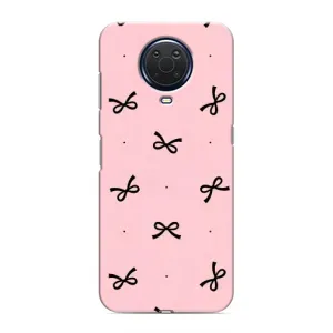 Чохол банти для Nokia G20 (Чорні бантики)