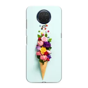 Чехлы с тематикой "ЦВЕТЫ" на Nokia G20 (Цветок-мороженное)