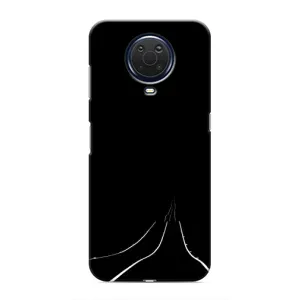 Чохол з картинками на чорному фоні для Nokia G20 (Дорога)