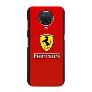 Силиконовый бампер с картинкой машины на Nokia G20 (Ferrari Logo)