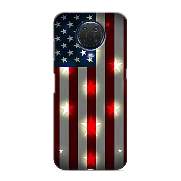 Чехол с рисунком «Флаг США 2» для Nokia G20 Чехол с рисунком «Флаг США 2» для Nokia G20