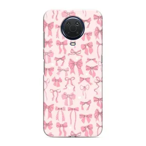 Чохол банти для Nokia G20 (Фон бантики)