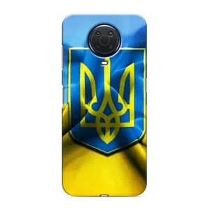 Чехол с картинкой (Патриотический ГЕРБ) на Nokia G20 (Герб и Флаг Украины)