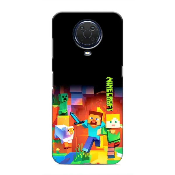Чехол с рисунком «Герой Майнкрафт» для Nokia G20 Чехол с рисунком «Герой Майнкрафт» для Nokia G20