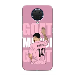 Чехлы Лео Месси в Майами на Nokia G20 (GOAT MESSI)
