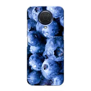 Чехол с изображением вкусной еды для Nokia G20 (Голубика)