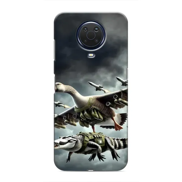 Чохол з малюнком «Гусіні і крокоділо» для Nokia G20 Чохол з малюнком «Гусіні і крокоділо» для Nokia G20