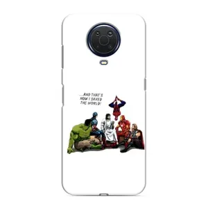 Чехлы для Nokia G20 (Для Христиан) (Иисус супергерой)