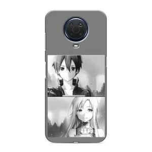 Чехол с персонажами АНИМЕ на Nokia G20 (Кирито-Асуна)