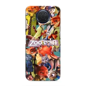 Силіконовий чохол з принтом Зоотрополіс для Nokia G20 (Колаж героїв)