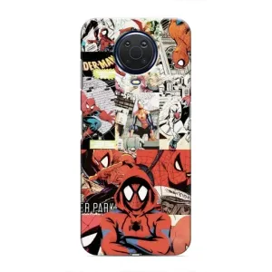 Чехол Супергерой Человека Паука на Nokia G20 (Комикс Паука)