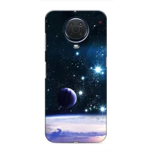 Чехол (ТПУ) с планетами на Nokia G20 (Космический вид)