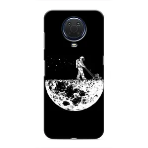 Силиконовый Чехол с принтом "Космонавты" на Nokia G20 (Космонавт)