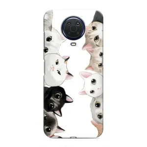 Силиконовый чехол с котиком для Nokia G20 (Коты)