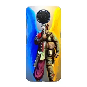 Чехол с картинкой (Патриотический КОЗАК) на Nokia G20 (Козак с крыльями)