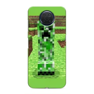 Чехлы для Nokia G20 (Персонажи Майн Крафт) (Крипер 2)