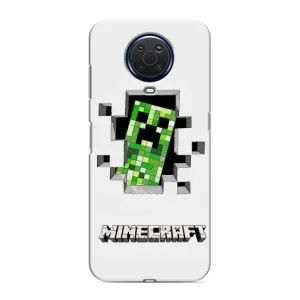 Чехлы для Nokia G20 (Персонажи Майн Крафт) (Крипер)