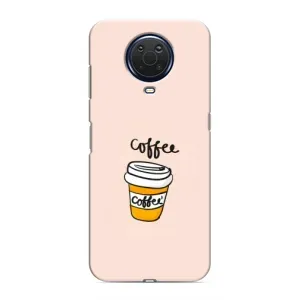 Чехол с изображением вкусной еды для Nokia G20 (Кружка кофе)