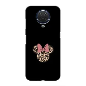 Чехол с леопардовым принтом на Nokia G20 (Леопардовая Минни)
