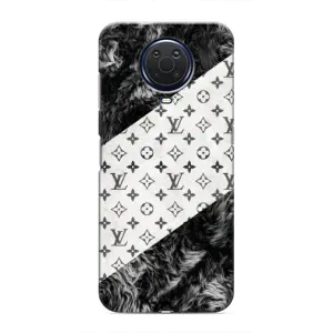 Чехол Стиль Louis Vuitton на Nokia G20 (LV на белом)