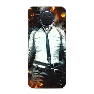 Силиконовый чехол с картинкой "Герой Pubg" на Nokia G20 (Man Пубг)
