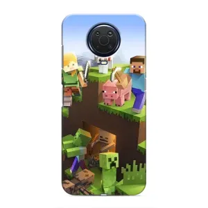 Чехлы для Nokia G20 (Персонажи Майн Крафт) (Майн-крафт)