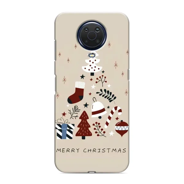 Чехол с рисунком «Merry Christmas» для Nokia G20 Чехол с рисунком «Merry Christmas» для Nokia G20