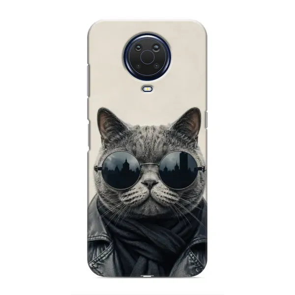 Чехол с рисунком «Модный кот» для Nokia G20 Чехол с рисунком «Модный кот» для Nokia G20