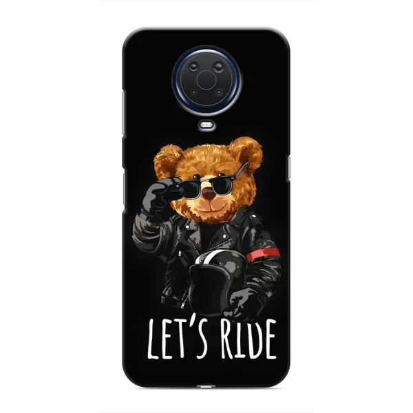 Чехол с рисунком «Модный Мишка» для Nokia G20 Чехол с рисунком «Модный Мишка» для Nokia G20