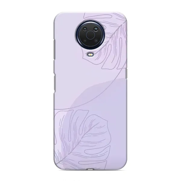 Чехол с рисунком «Монстера фиолетовая» для Nokia G20 Чехол с рисунком «Монстера фиолетовая» для Nokia G20