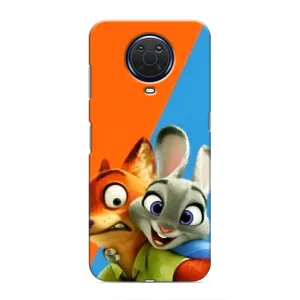 Чехлы ЗВЕРОПОЛИС для Nokia G20 (Ник и Хопс)