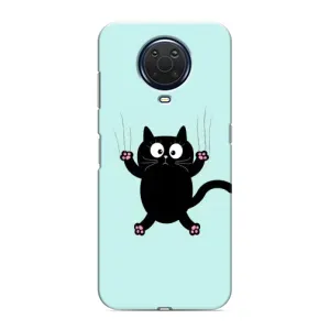 Силиконовый чехол с котиком для Nokia G20 (Падающий кот)