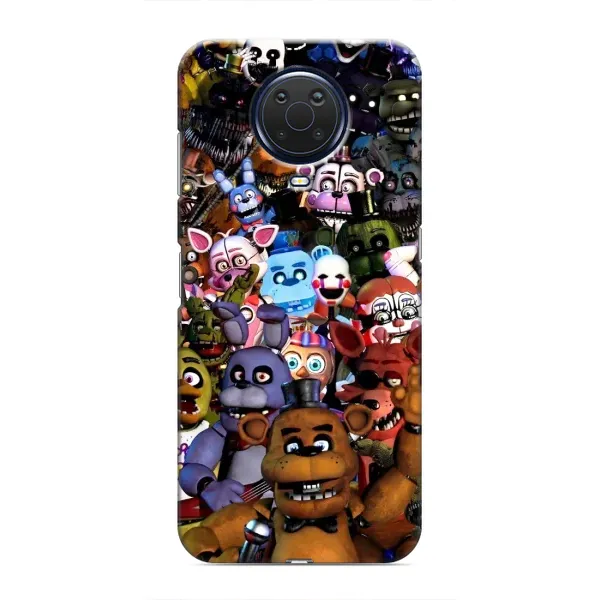 Чехол с рисунком «Персонажи Фредди» для Nokia G20