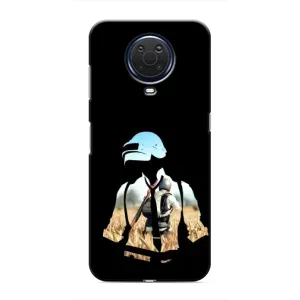 Силиконовый чехол с картинкой "Герой Pubg" на Nokia G20 (Пубг мен)
