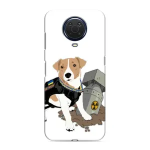Чехол с принтом Собаки Патрон для Nokia G20 (Пёс Патрон с ракетой)
