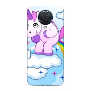 Чехол Unicorn на Nokia G20 (Радуга единорожка)