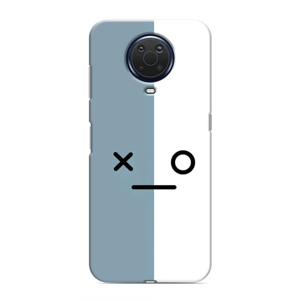 Чехол с рисунком «Серо-белый» для Nokia G20