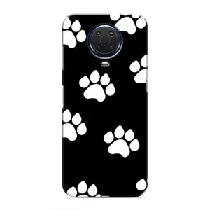 Бампер для Nokia G20 с картинкой "Песики" (Следы собак)
