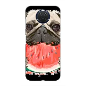 Чехол (ТПУ) Милые собачки для Nokia G20 (Смешной Мопс)