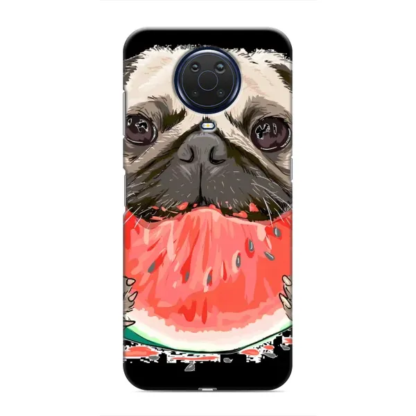 Чехол с рисунком «Смешной Мопс» для Nokia G20 Чехол с рисунком «Смешной Мопс» для Nokia G20