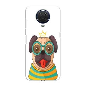 Бампер для Nokia G20 с картинкой "Песики" (Собака Король)