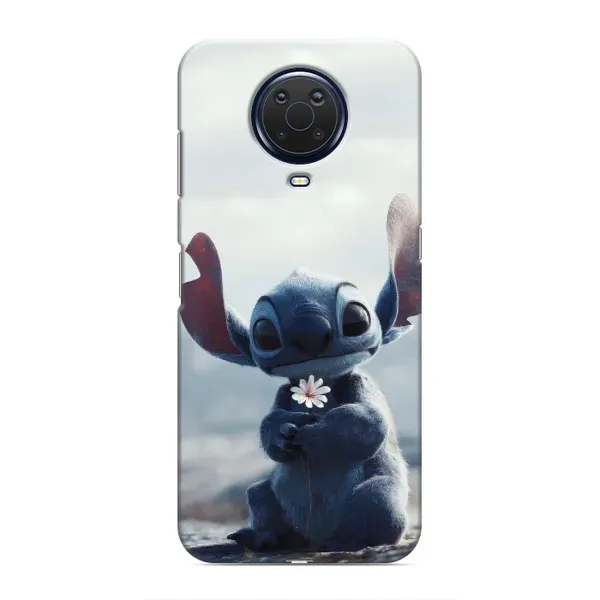 Чехол с рисунком «Стич с цветочком» для Nokia G20 Чехол с рисунком «Стич с цветочком» для Nokia G20