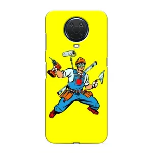 Силиконовый бампер (Работники) на Nokia G20 (Строитель)